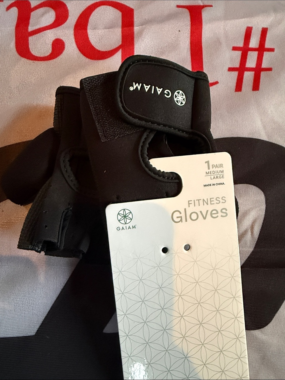 GAIAM Men's Black Half-Finger Fitness Gloves